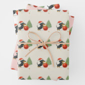 Dachshund Christmas Wrapping Paper Set of 3  (In situ)