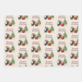 Dachshund Christmas Wrapping Paper Set of 3 (Voorkant)