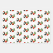 Dachshund Christmas Wrapping Paper Set of 3  (Voorkant 3)