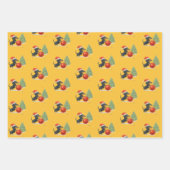Dachshund Christmas Wrapping Paper Set of 3  (Voorkant)