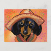Dachshund Cinco de Mayo Briefkaart (Voorkant)
