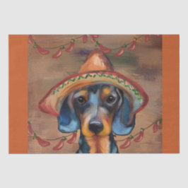 Dachshund Cinco de Mayo Tissuepapier