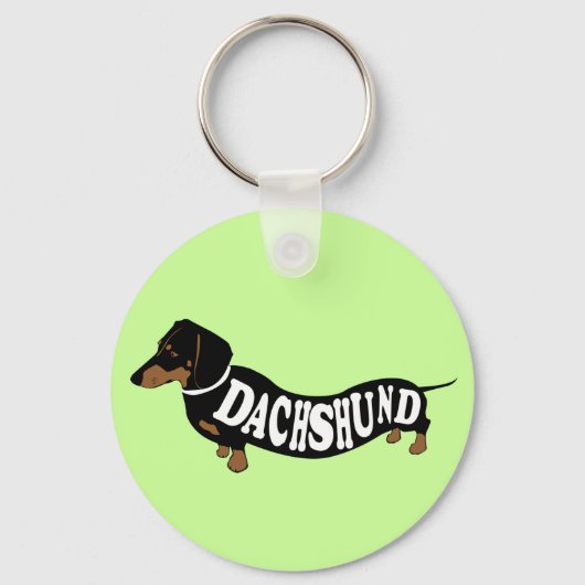 dachshund_clean sleutelhanger (Voorkant)