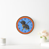 Dachshund Clock Ronde Klok (Huis)