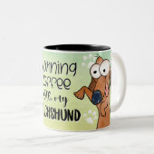 Dachshund Coffee Lover Mok (Voorkant rechts)