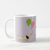 Dachshund Coffee Mok Dachshund gift Wiener Dog (Links)