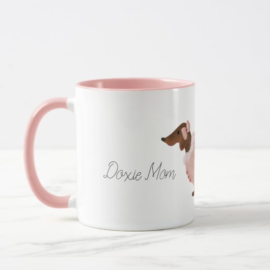 Dachshund Coffee Mok| Doxie Cup Mok (Links)