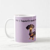 Dachshund Coffee Mok Funny Wiener Dog Gift (Links)