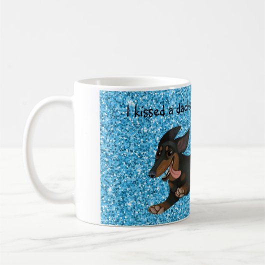 Dachshund Coffee Mok Wiener Dog Design Doxie Gift (Links)