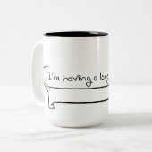 Dachshund Coffee Two-Tone Mok (Voorkant links)