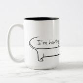 Dachshund Coffee Two-Tone Mok (Links)