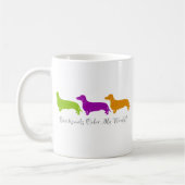 Dachshund Color My World Koffiemok (Links)