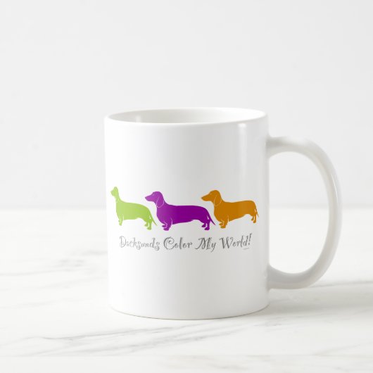 Dachshund Color My World Koffiemok (Rechts)