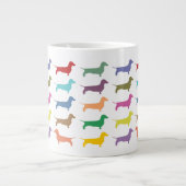 Dachshund Confetti Grote Koffiekop (Voorkant)