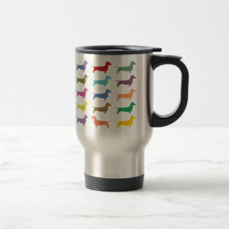 Dachshund Confetti Multicolored Travel Mug Reisbeker