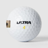 Dachshund Crème Ogen Golfballen (Logo)