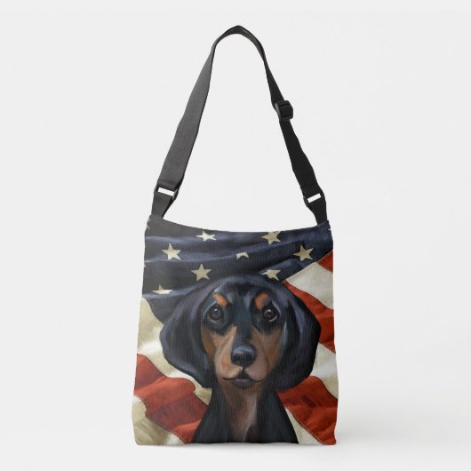 DACHSHUND CROSSBODY TAS (Voorkant)