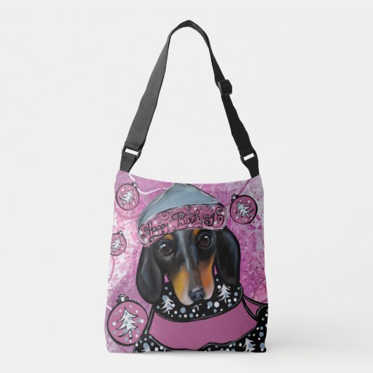 DACHSHUND CROSSBODY TAS (Voorkant)