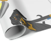 Dachshund Curling Cadeaupapier (Rol Hoek)