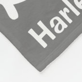 Dachshund Custom Grijze Deken voor Wiener Honden (Hoek)