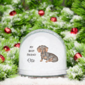 Dachshund Custom Name My Best Friend Sneeuwbol (Kerstmis)
