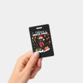 Dachshund Cute Christmas Badge (Handheld)