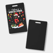 Dachshund Cute Christmas Badge (Voor- en achterkant)