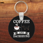 Dachshund Cute Dog Sleutelhanger (Voorkant)