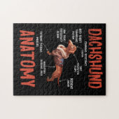 Dachshund Cute for Wiener Doxie Lovers Anatomy Legpuzzel (Horizontaal)