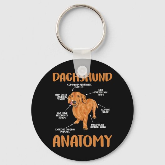 Dachshund Cute Gifts Wiener Doxie Lovers Sleutelhanger (Voorkant)