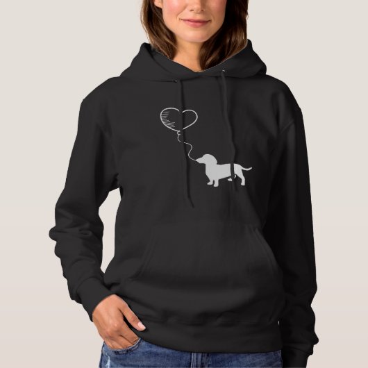 Dachshund Dachshund Dachshund Hoodie (Voorkant)