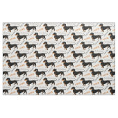 Dachshund, Dackel, Doxie Cute Dog Pattern Stof (Fat Quarter)