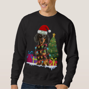 dachshund dackel wiener hond lelijke kersttrui trui