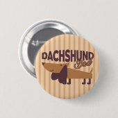Dachshund Dad, 2¼ Inch Round Button (Voorkant /achterkant)