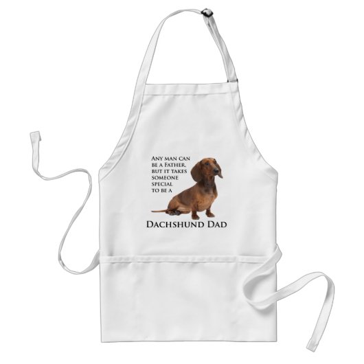 Dachshund Dad Barbeque Apron Standaard Schort (Voorkant)