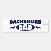 Dachshund Dad Bumpersticker (Voorkant)