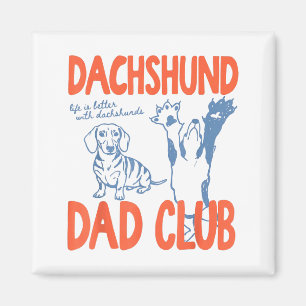 Dachshund Dad Club Het Leven Is Beter Met Dachshun Magneet