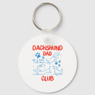 Dachshund Dad Club Het Leven Is Beter Met Doxies V Sleutelhanger