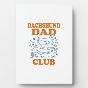 Dachshund Dad Club Vintage Hond Shirt Ontwerp_1 Fotoplaat
