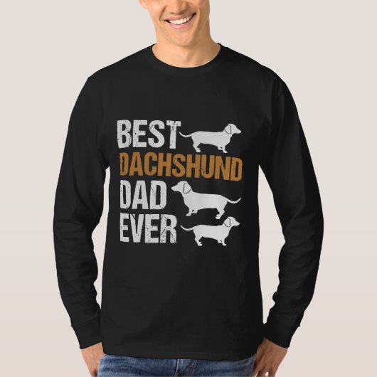 Dachshund Dad Dachshund Dog Father T-shirt (Voorkant)
