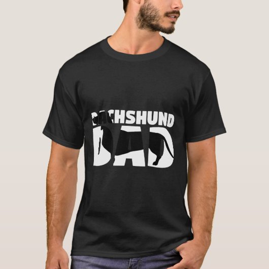 Dachshund Dad Dachshund Father Dog Dad T-shirt (Voorkant)
