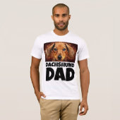 DACHSHUND DAD DOG T-SHIRT (Voorkant volledig)