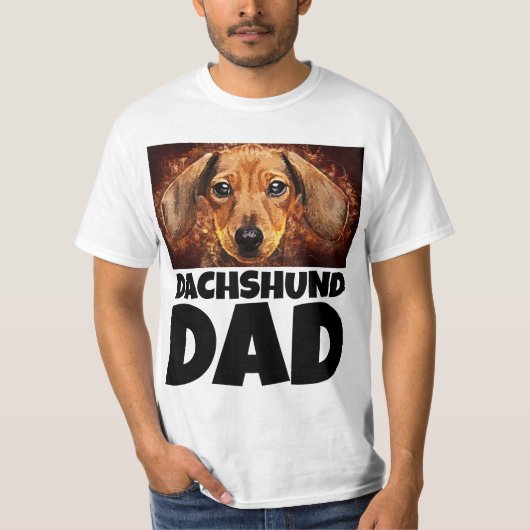 DACHSHUND DAD DOG T-SHIRT (Voorkant)