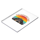 Dachshund Dad Doxie Wiener Dog mamma Funny W Notitieboek (Linkerzijde)