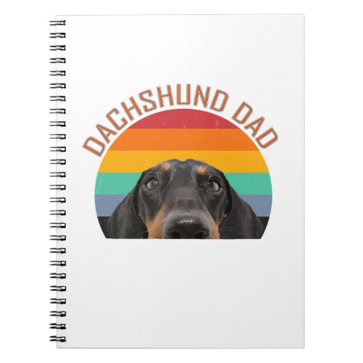 Dachshund Dad Doxie Wiener Dog mamma Funny W Notitieboek (Voorkant)