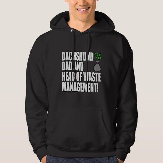Dachshund Dad Funny Hoodie (Voorkant)