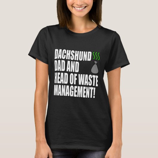 Dachshund Dad Funny T-shirt (Voorkant)