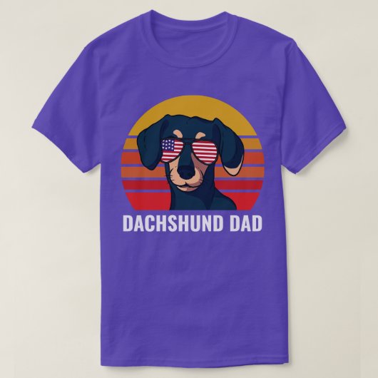 Dachshund Dad Funny Weiner Dog T-shirt (Design voorkant)