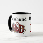 Dachshund DAD Gifts Mok (Voorkant links)