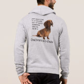 Dachshund Dad Hoodie (Achterkant)